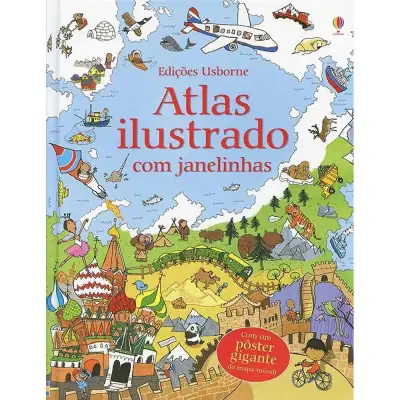Capa do livro Atlas ilustrado com janelinhas