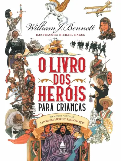 Capa do livro O livro dos heróis para crianças