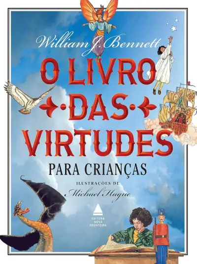 Capa do livro O livro das virtudes para crianças